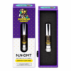 Premium point five milliliter clear glass oil cell with a polished ceramic mouthpiece