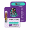 Premium point five milliliter clear glass oil cell with a polished ceramic mouthpiece